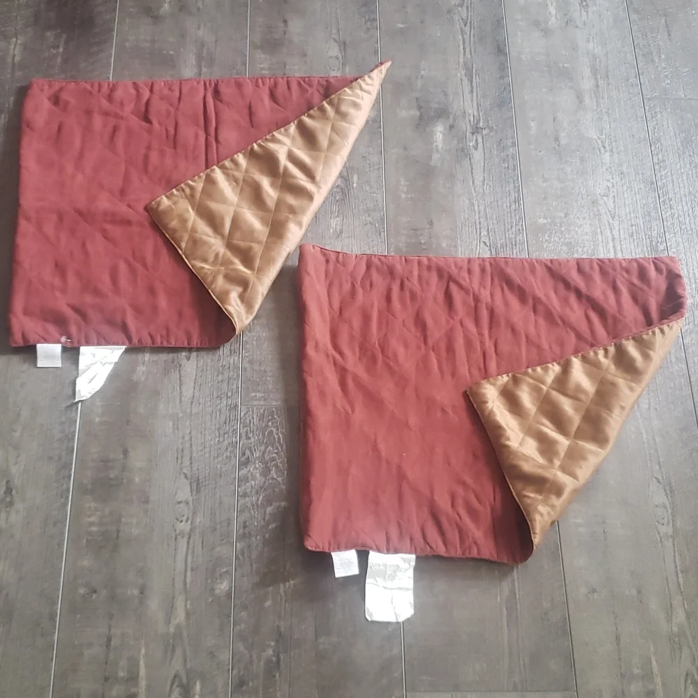 2 Pillow shams cases two sided